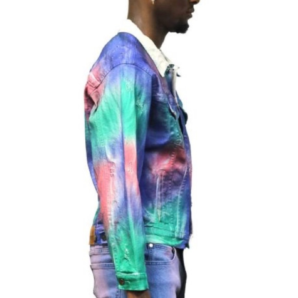 Paint Distressed Jacket - Picture 2 of 5